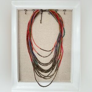 Multi colored beaded necklace